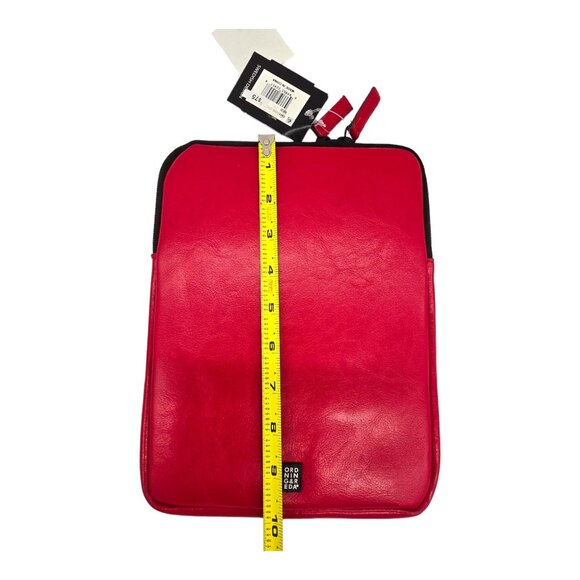 Ordning & Reda Red eReader Mini ipad Tablet Cover Sleeve 10" Faux Leather Case - Picture 6 of 8